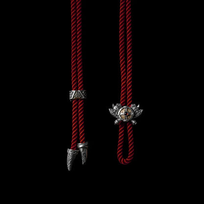 Viking Shield Sigil Rope Necklace