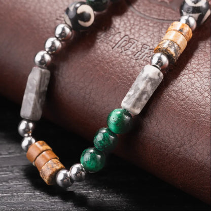 Vintage Beaded Chain Necklace Details 04