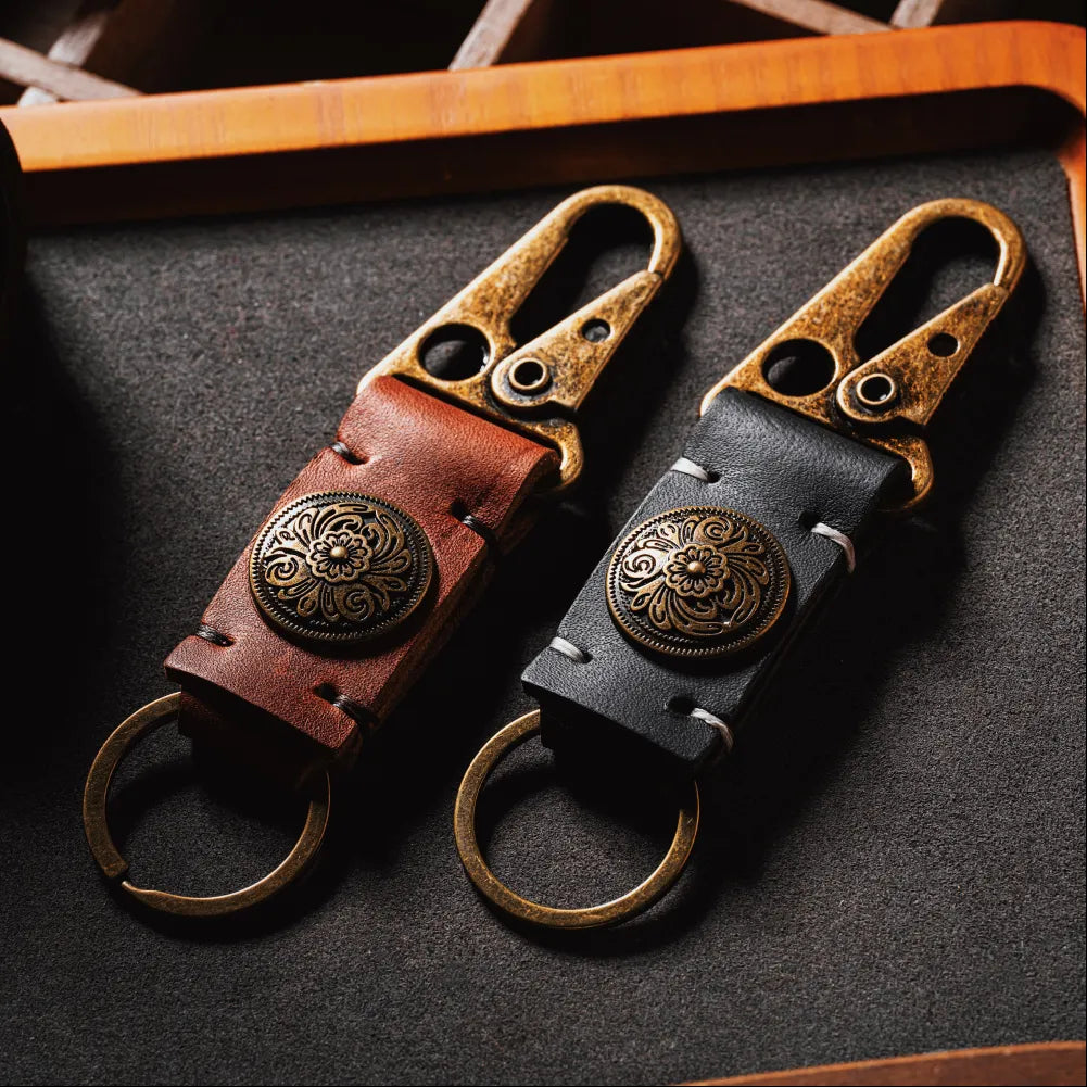 Vintage Petal Emblem Keychain