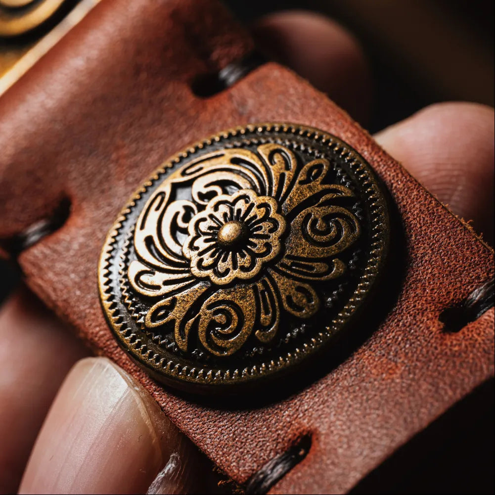 Vintage Petal Emblem Keychain