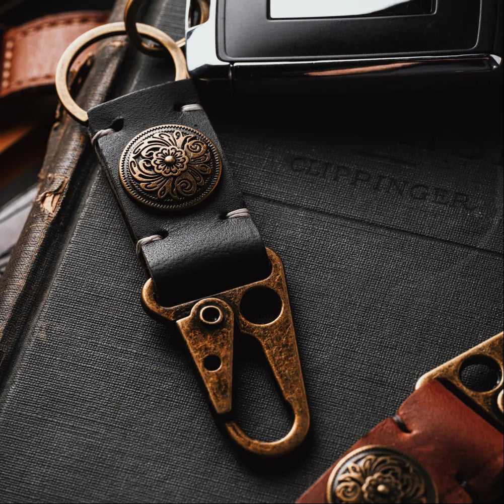 Vintage Petal Emblem Keychain