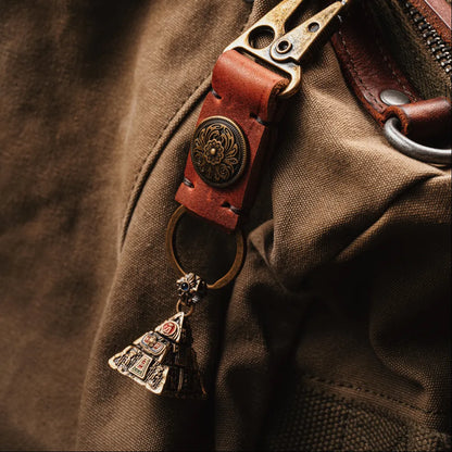 Vintage Petal Emblem Keychain