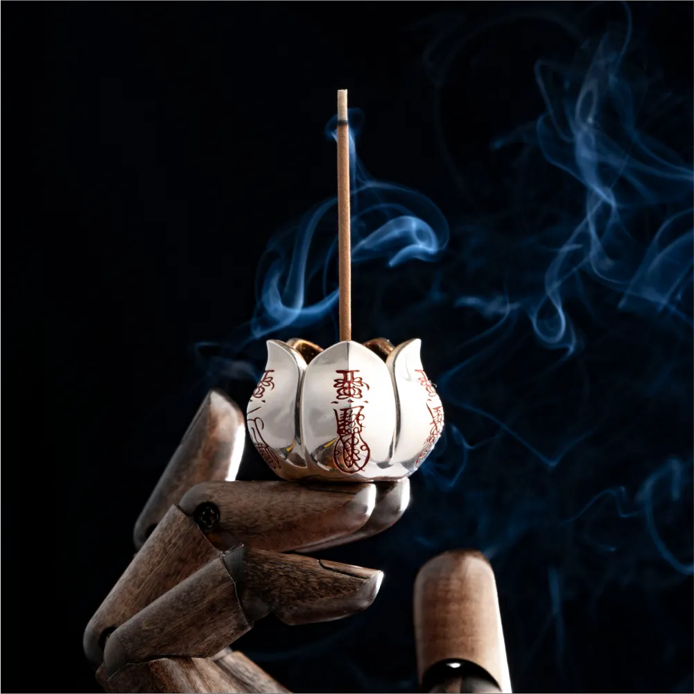 Wealth Lotus Incense Holder Details02