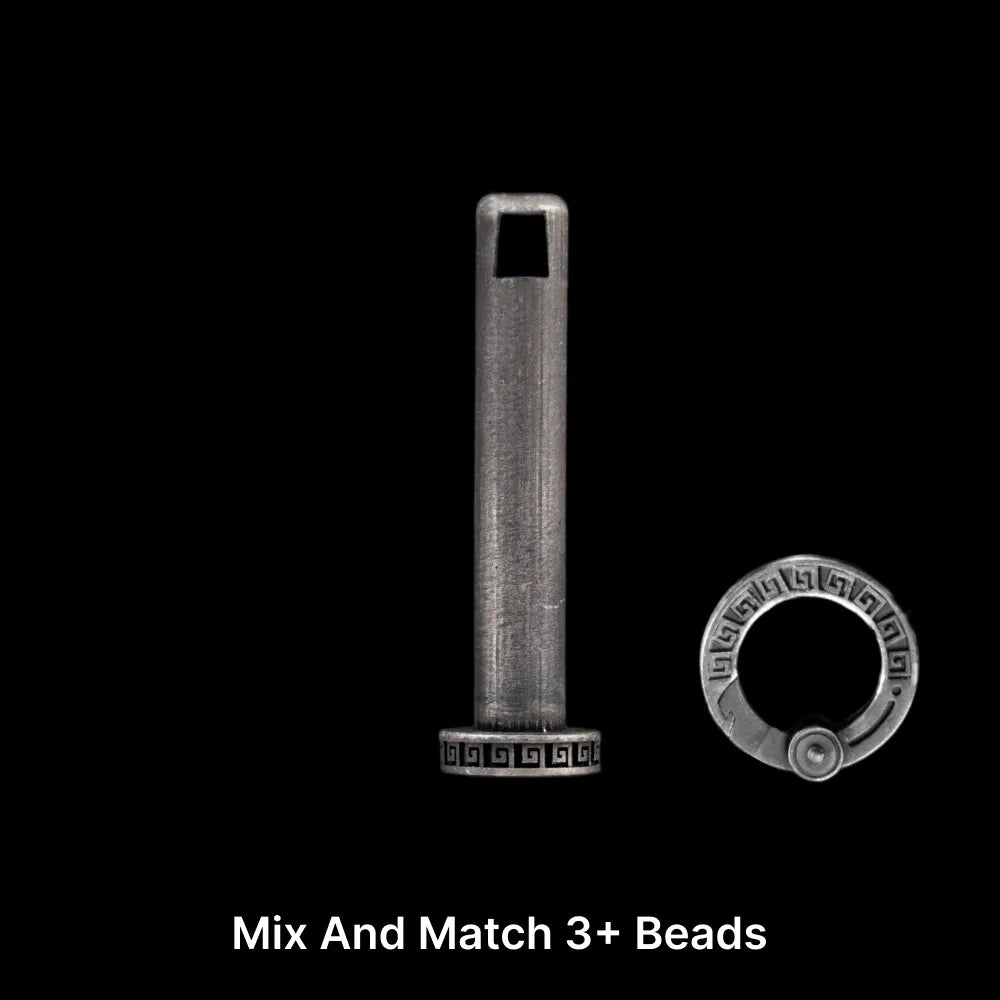 White Bronze Mayan Totem Pendant Option11