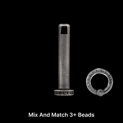 White Bronze Mayan Totem Pendant Option11