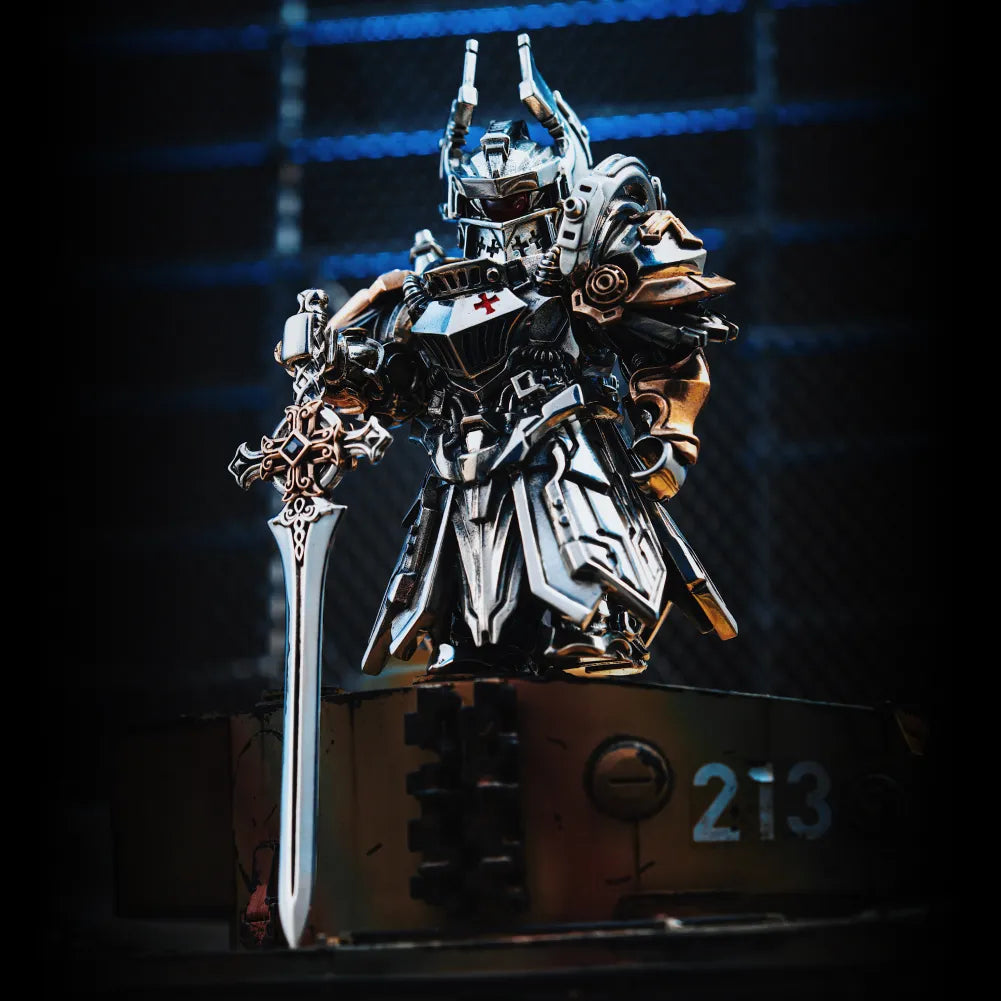 White Bronze With Bronze Mech Justicar Details 02