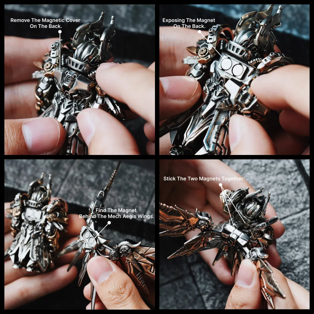 White Bronze With Bronze Mech Justicar Details 04