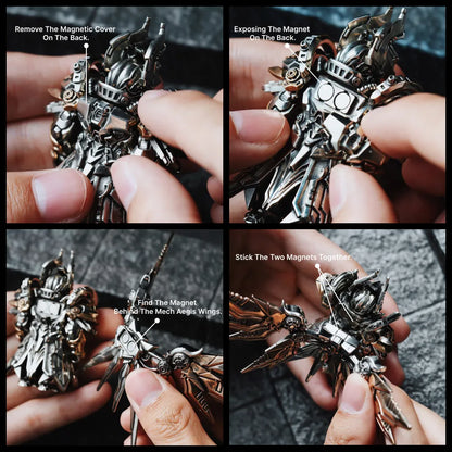 White Bronze With Bronze Mech Justicar Details 04