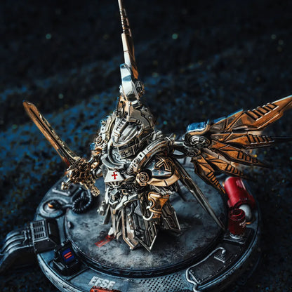 White Bronze With Bronze Mech Justicar Details 06