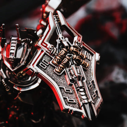 White Bronze With Bronze Mech Justicar Details 09