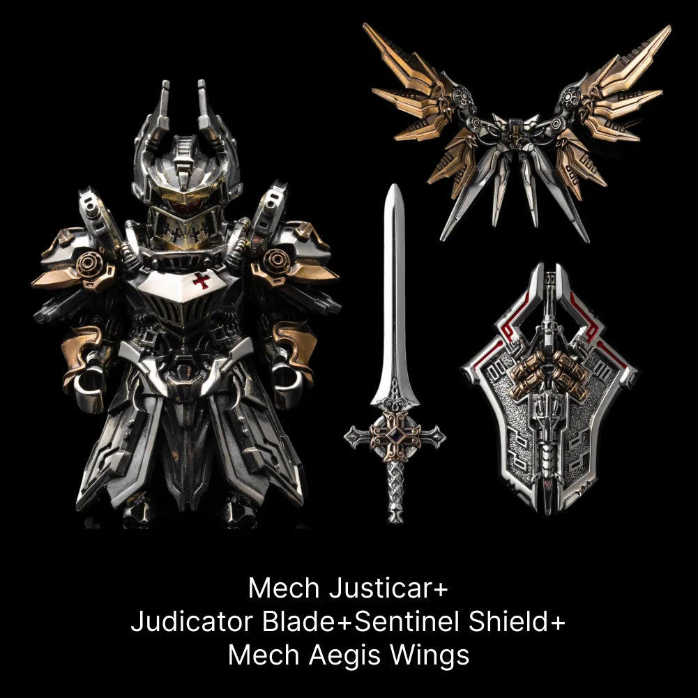 White Bronze With Bronze Mech Justicar Details 13