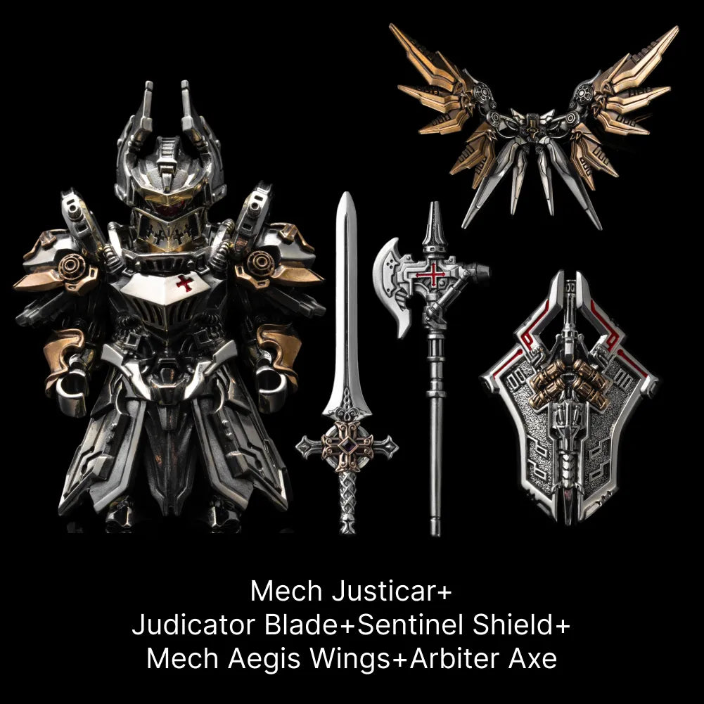 White Bronze With Bronze Mech Justicar Details 14