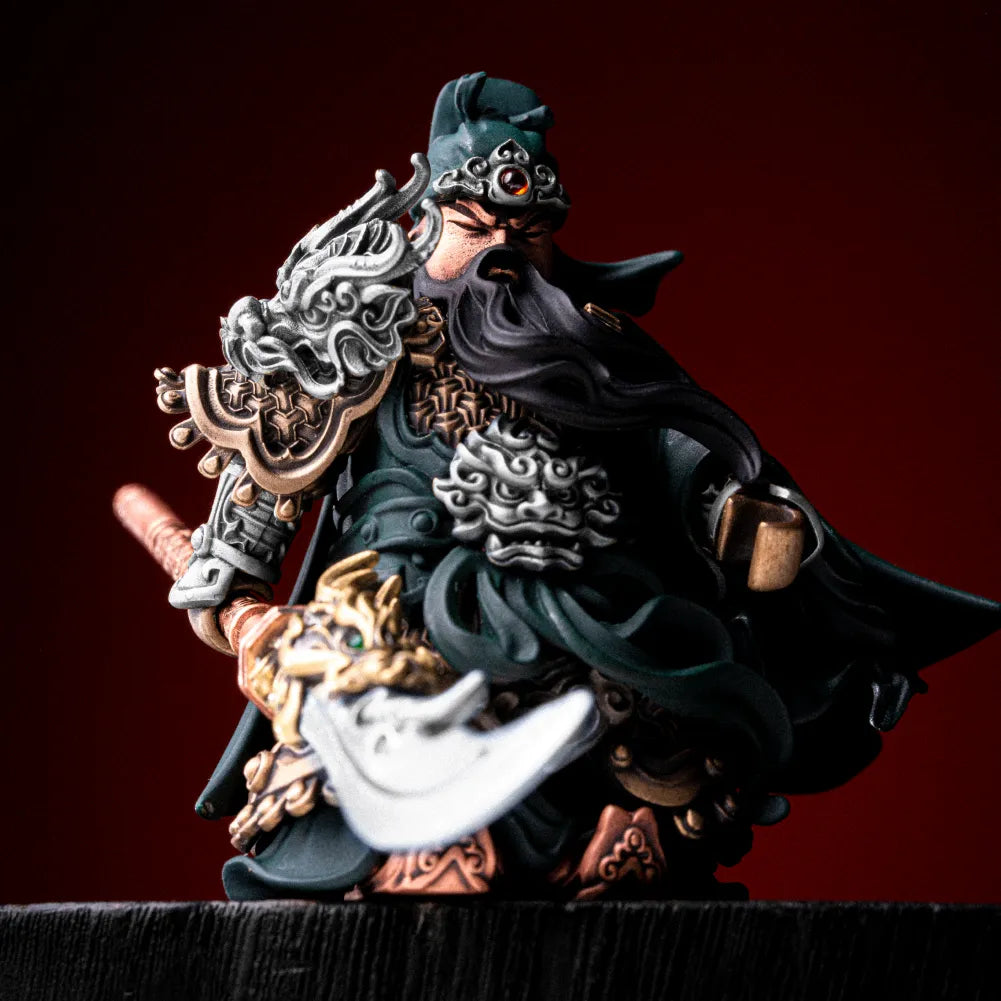 White Bronze With Copper With White Bronze Guan Yu Details 02