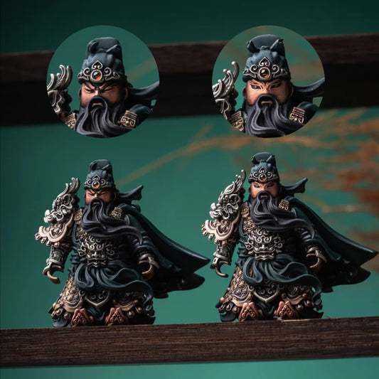 White Bronze With Copper With White Bronze Guan Yu Details 03