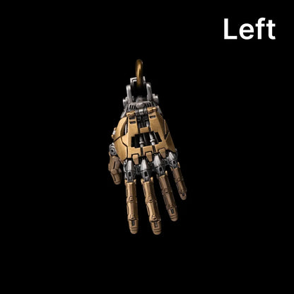 White Bronze and Brass Mechanical Hand Pendant Only
