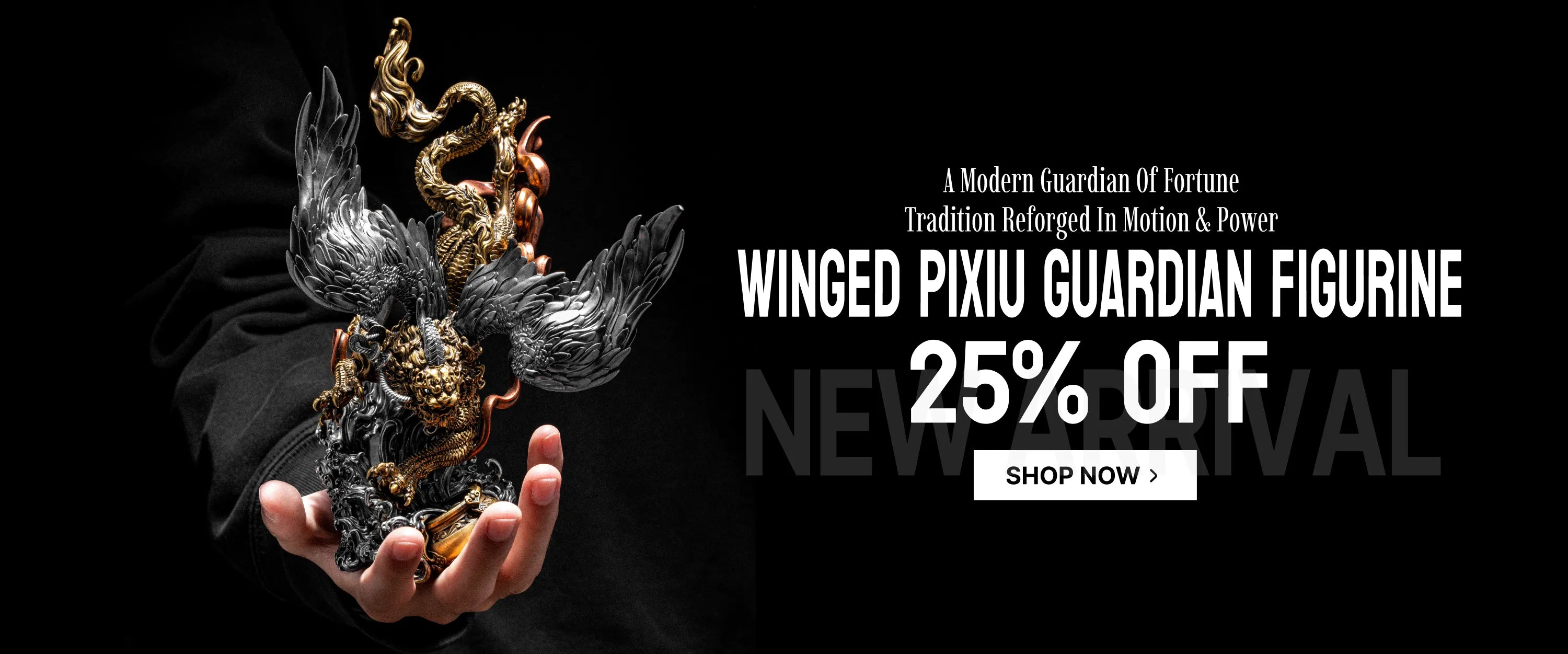 Winged Pixiu Guardian Figurine