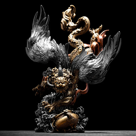 Winged Pixiu Guardian Figurine Details 02