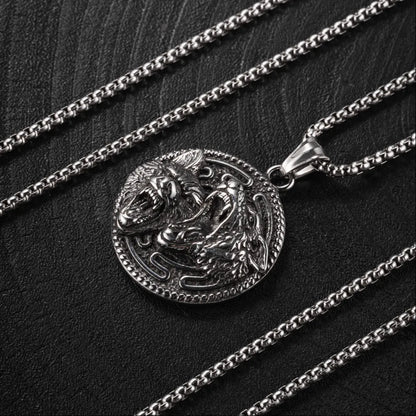 Wolf Head Pendant Details 07