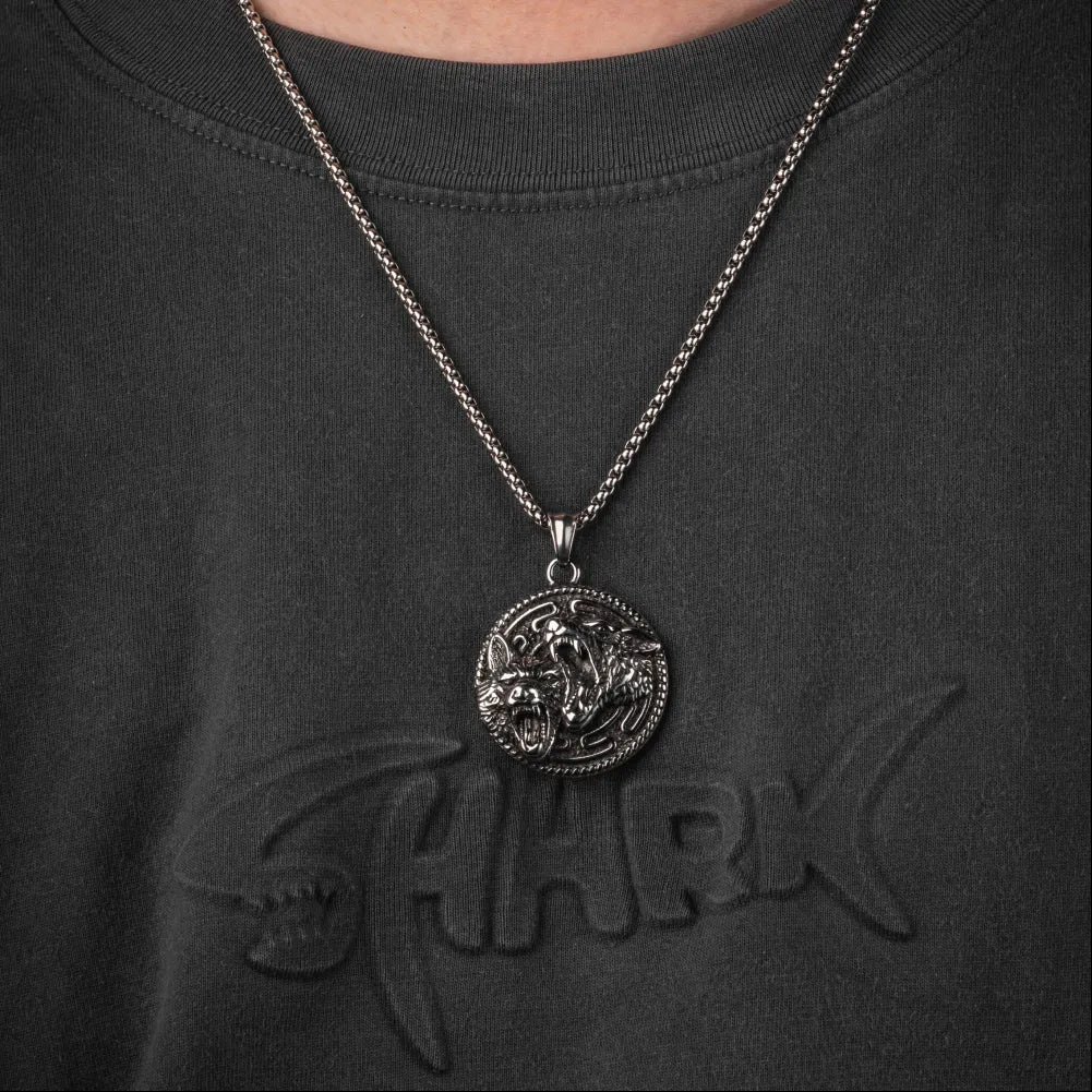 Wolf Head Pendant Details 08