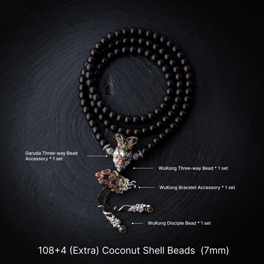 WuKong Three way Bead Coconut Shell Beads Edition 112