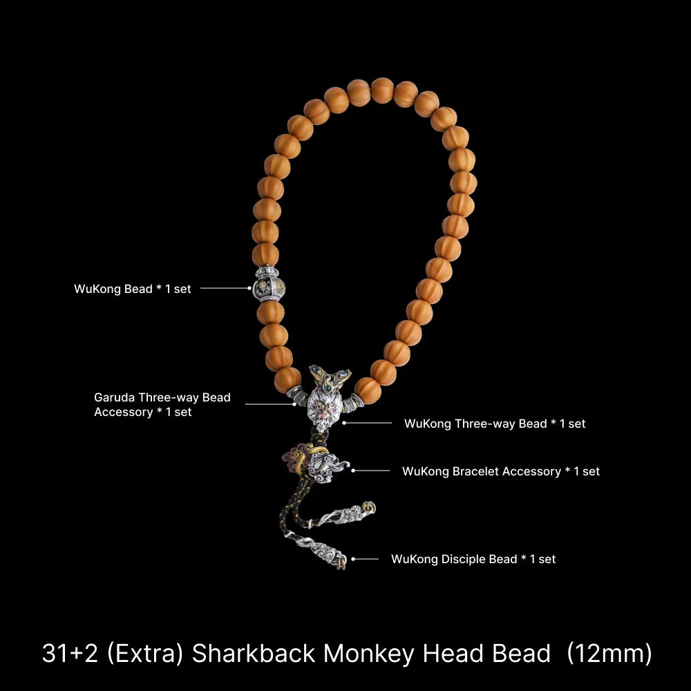 WuKong Three way Bead Sharkback Monkey Head Bead Edition