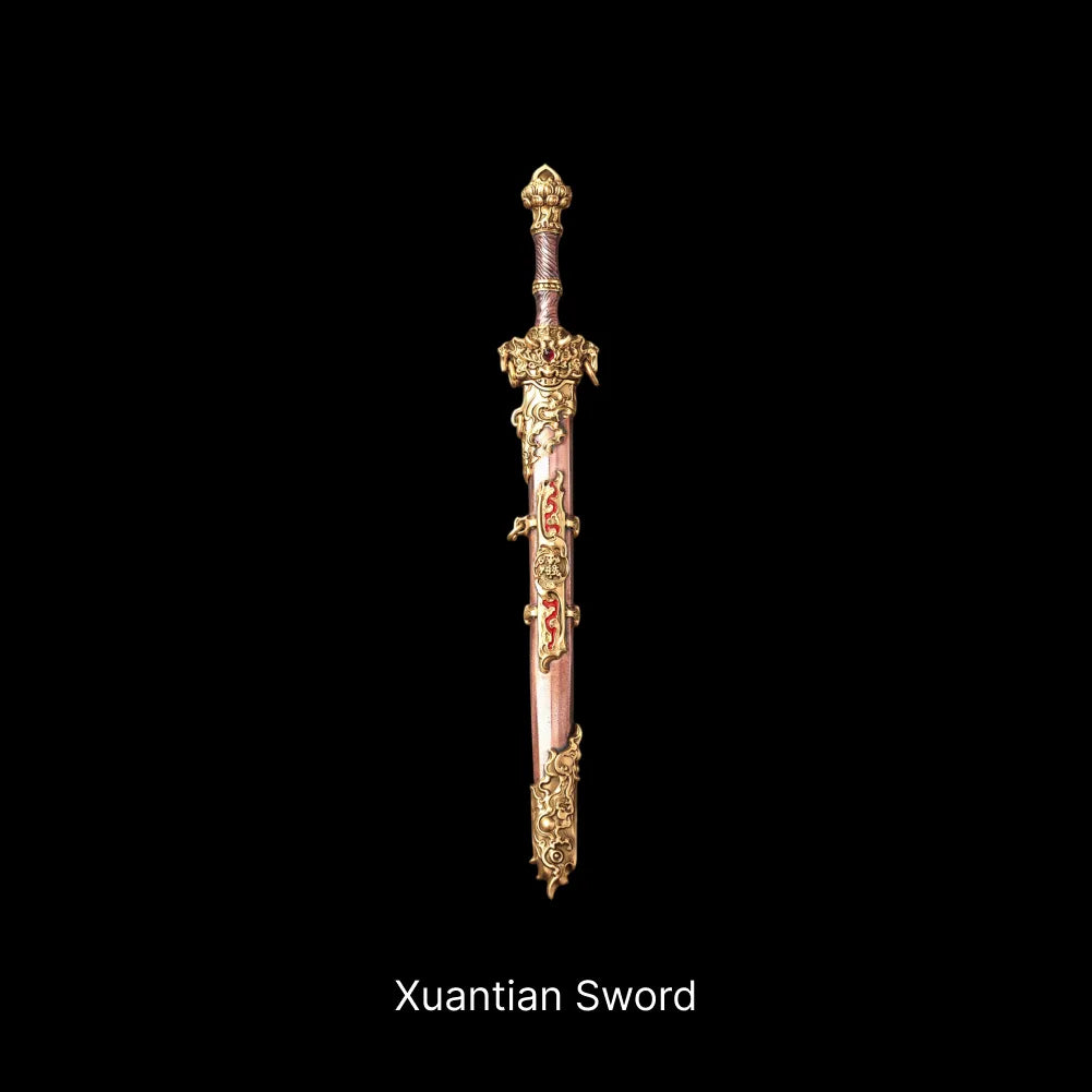 Xuantian Sword 18K Gold Copper Cinnabar Sword Only