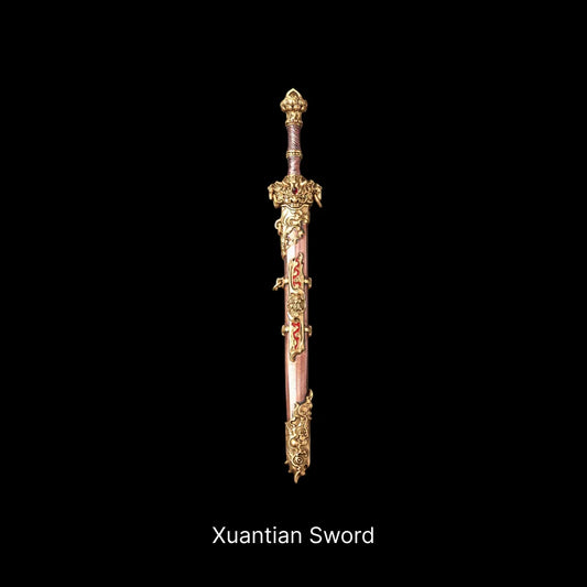 Xuantian Sword 18K Gold Copper Cinnabar Sword Only