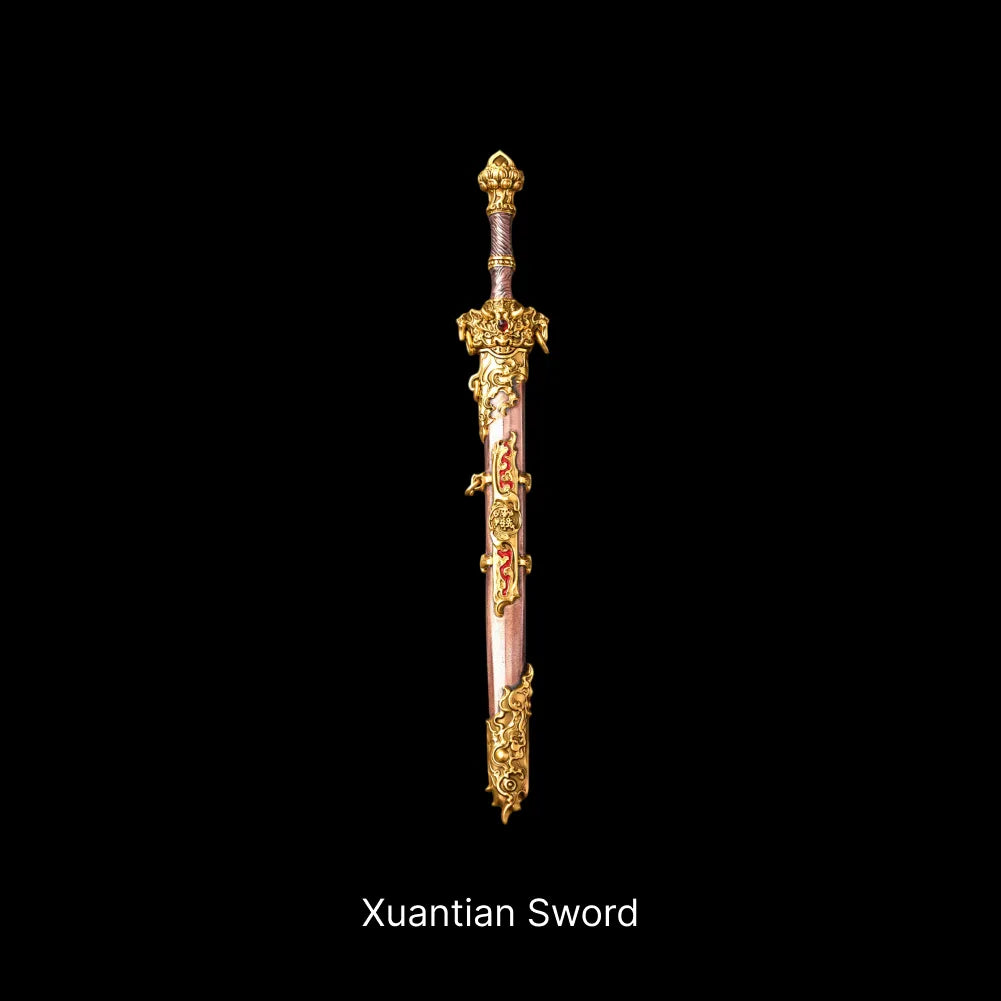 Xuantian Sword 24K Gold Copper Cinnabar Sword Only