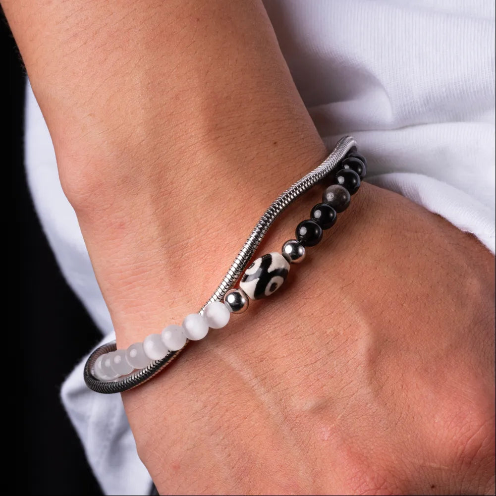 Yinyang Obsidian Bracelet Details 06