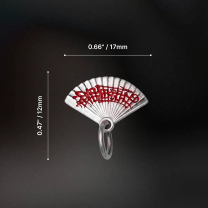 Zhong Kui Folding Fan Charm