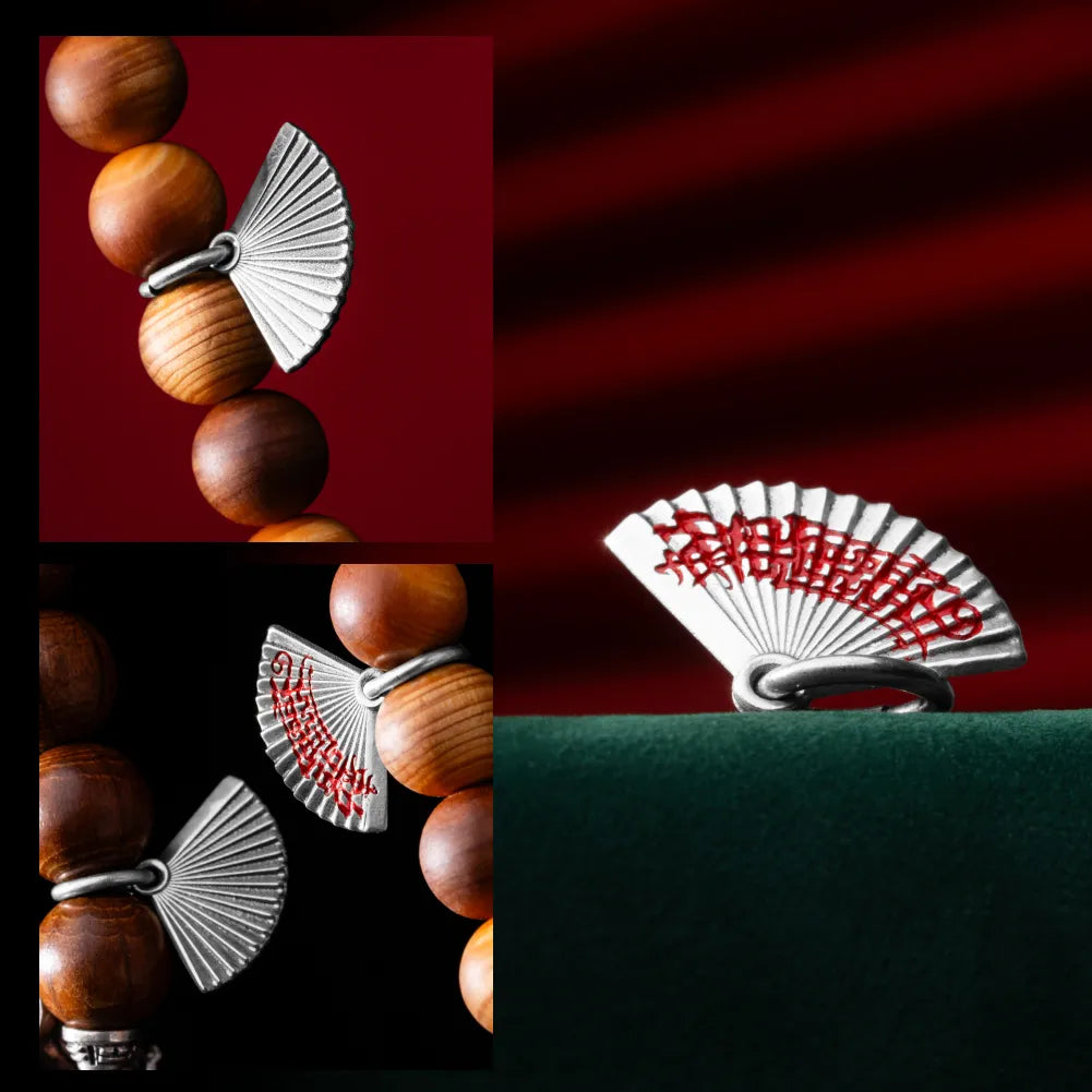 Zhong Kui Folding Fan Charm