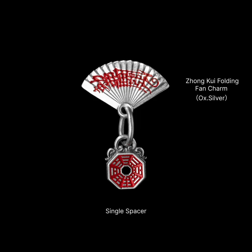 Zhong Kui Folding Fan Charm