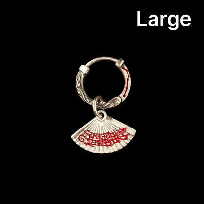 Zhong Kui Folding Fan Earrings