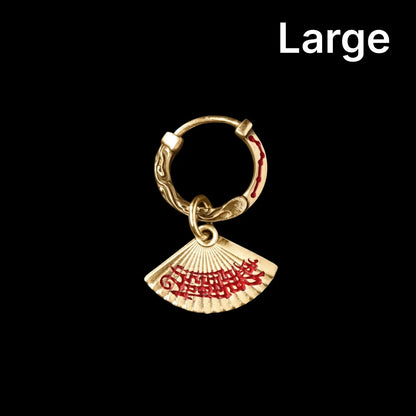 Zhong Kui Folding Fan Earrings