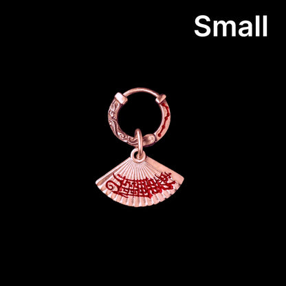 Zhong Kui Folding Fan Earrings