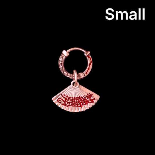 Zhong Kui Folding Fan Earrings