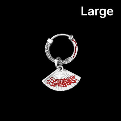 Zhong Kui Folding Fan Earrings