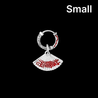 Zhong Kui Folding Fan Earrings