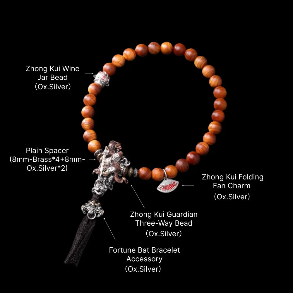 Zhong Kui Guardian Three-Way Bead