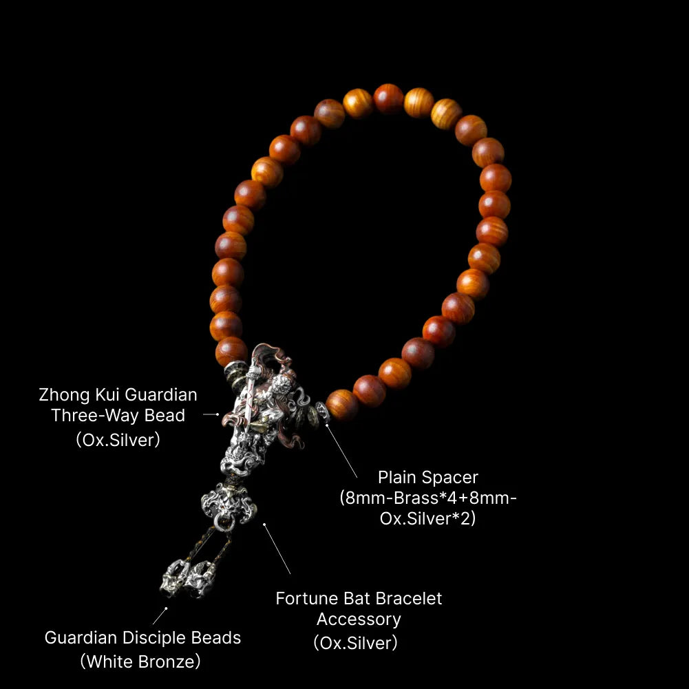 Zhong Kui Guardian Three-Way Bead