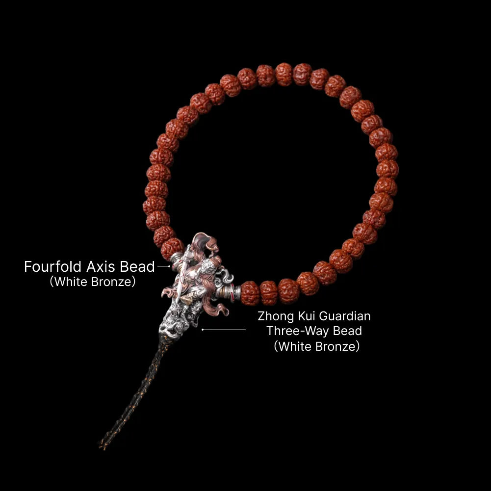 Zhong Kui Guardian Three-Way Bead