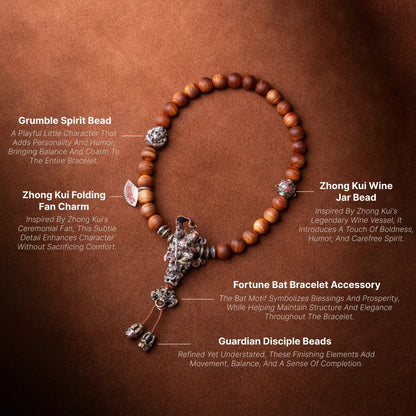 Zhong Kui Guardian Three-Way Bead