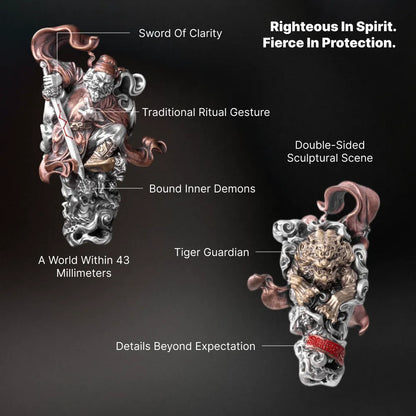 Zhong Kui Guardian Three-Way Bead