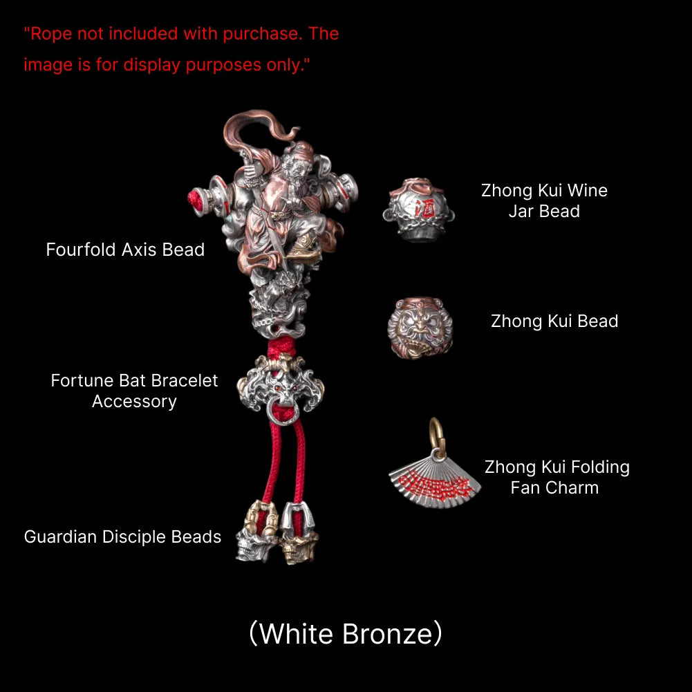 Zhong Kui Guardian Three-Way Bead