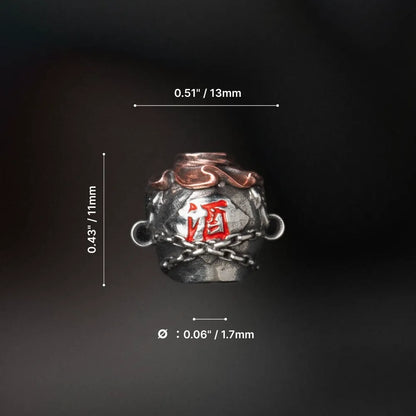 Zhong Kui Wine Jar Bead