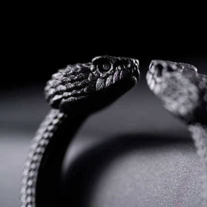 Black Amphisbaena Ring Details 05