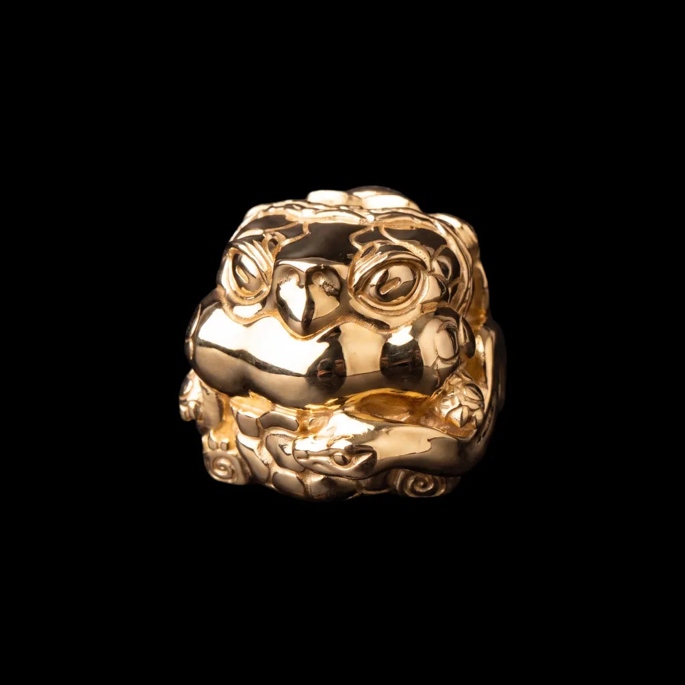 Black Tortoise Figurine – 18K Gold material SKU image