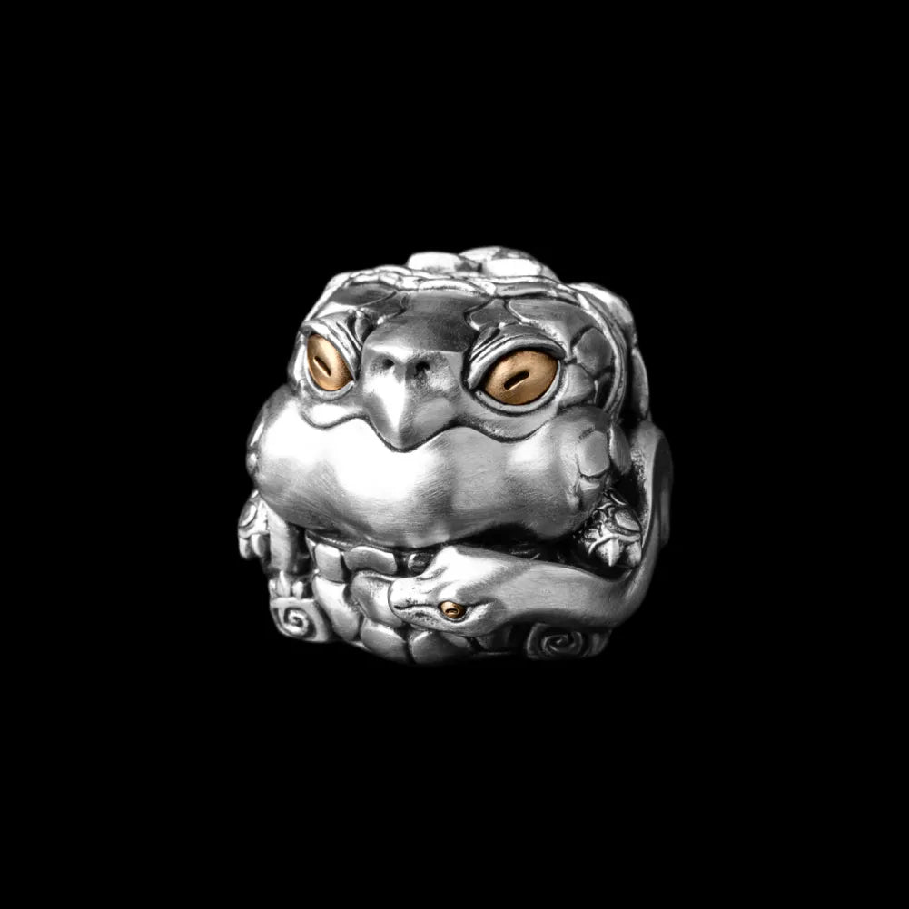 Black Tortoise Figurine – White Bronze & Brass material SKU image