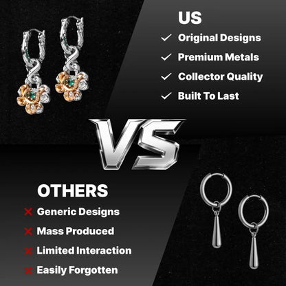 Clover serpent earrings original design and premium metal quality comparison