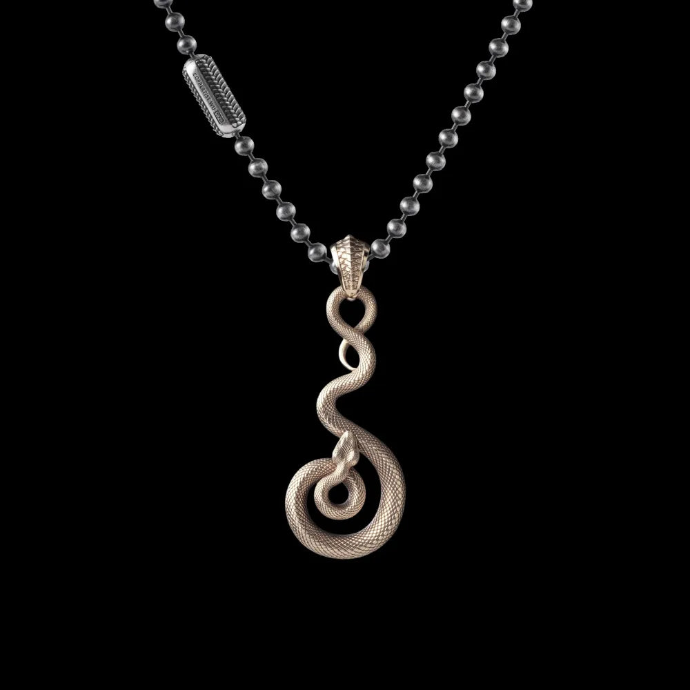 With Silver Ball Chain Necklace